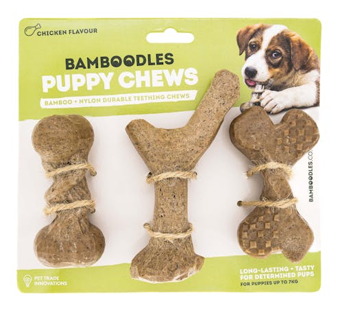 Bamboodles Bamboodles Puppy Bones 3 Pack