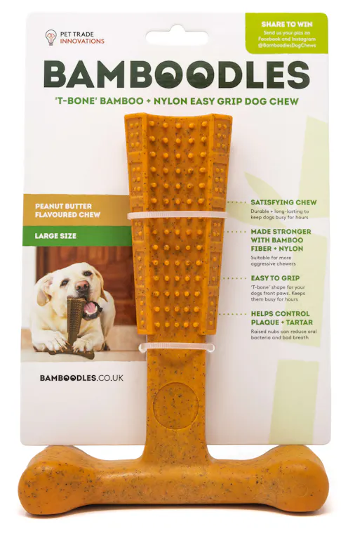 Bamboodles T Bone - Peanut Butter Flavour