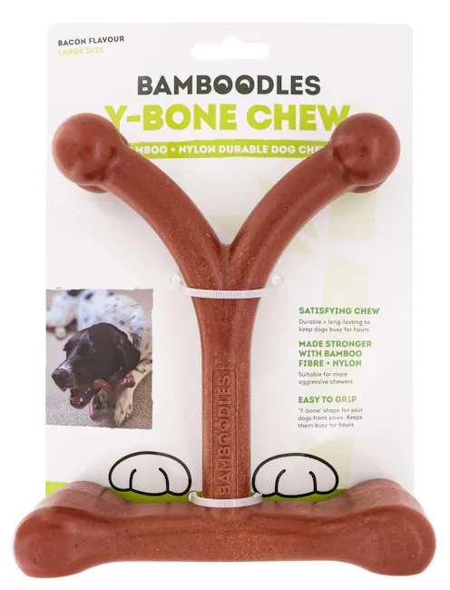 Bamboodles Y Bone - Bacon Flavour