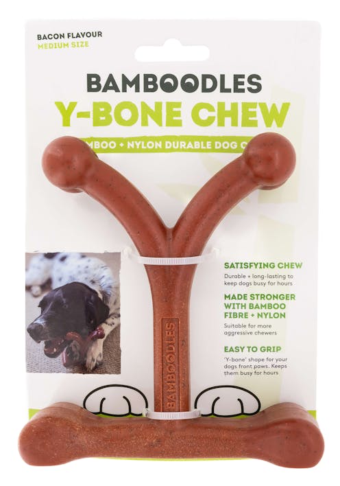 Bamboodles Y Bone - Bacon Flavour