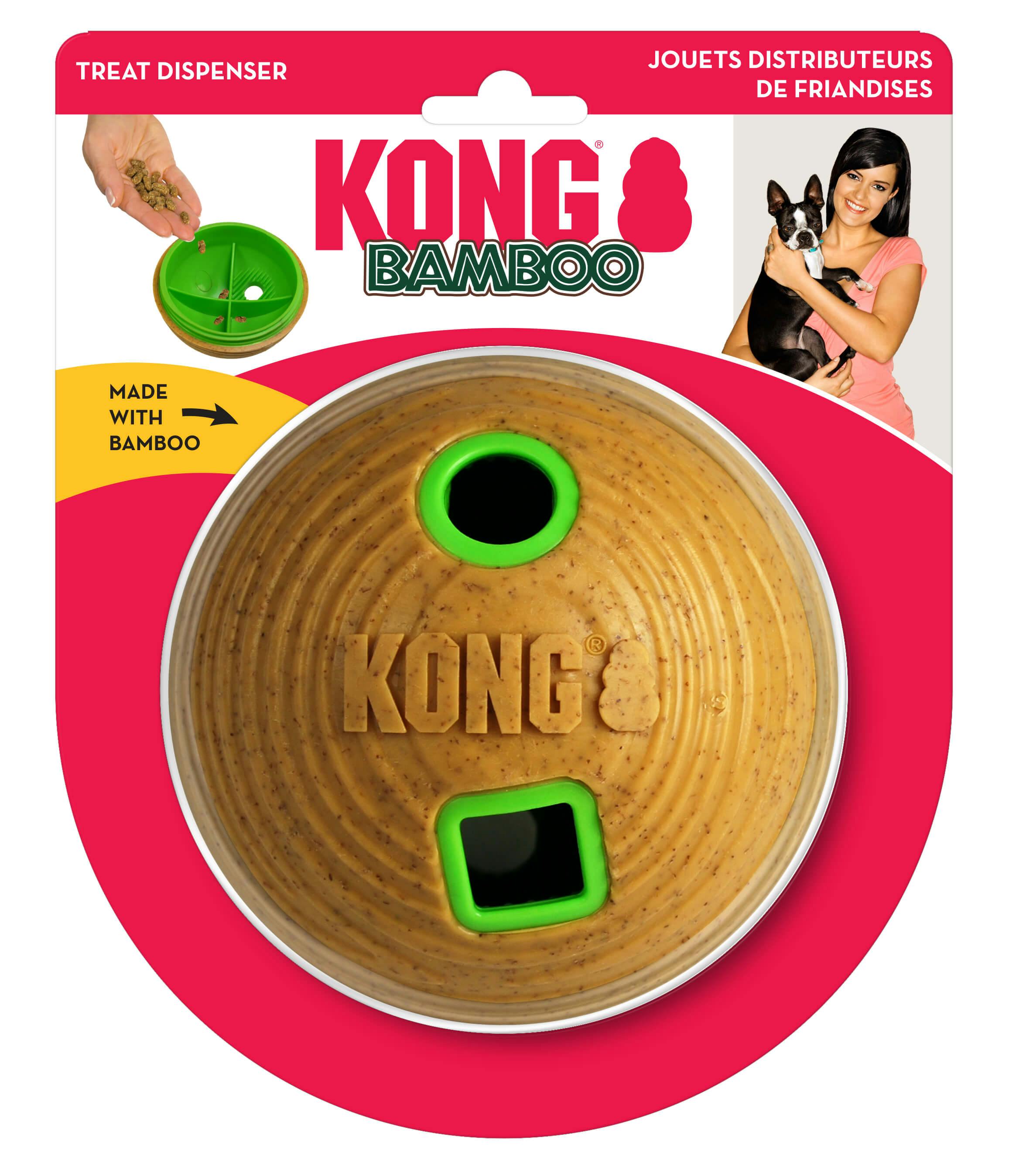 KONG Bamboo Feeder Treat Slow Feeding Toy